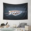 OKC Thunder Basketball Logo Pattern Wall Hanging Tapestry Decorative Tapestry Home Decor for Bedroom and Living Room