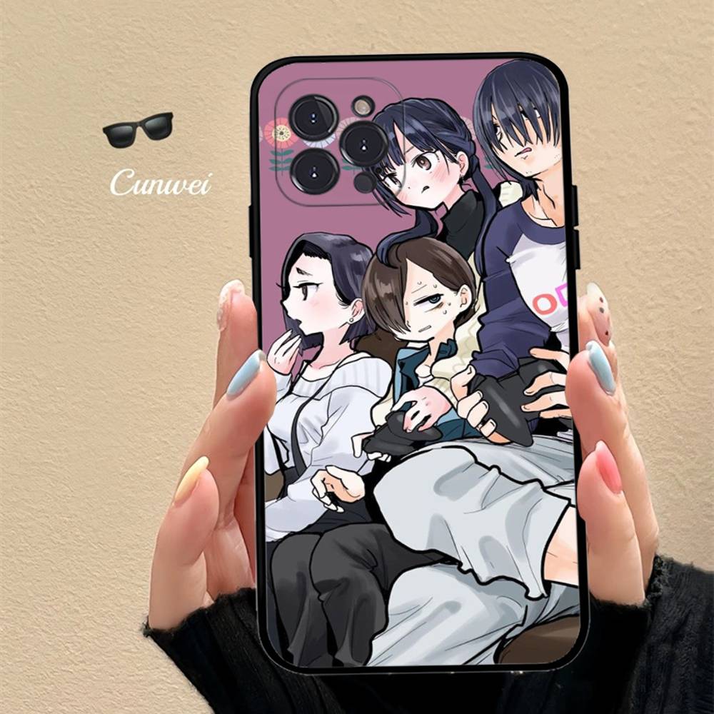 Popular Anime The Dangers In My Heart Phone Case For IPhone 17 16 15 14 13 12 11 Pro Max Plus Mini Silicone Black Cover