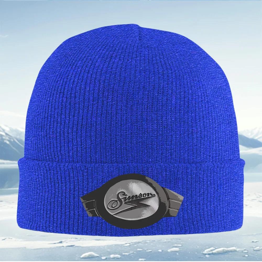 Nová Simson logoelektrická šipka Design Unisex Dámská Unisex Pletená Čepice Čepice Beanie Pulover Čepice Zimní Tepelná Teplá Vánoční Venkovní Cyc