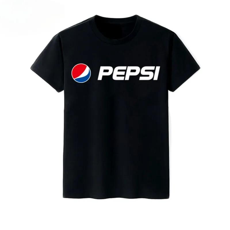 

Памятная футболка Pepsi с коротким рукавом Pepsi для мужчин и женщин, парная, свободная, студенческая, уличная мода 2XL