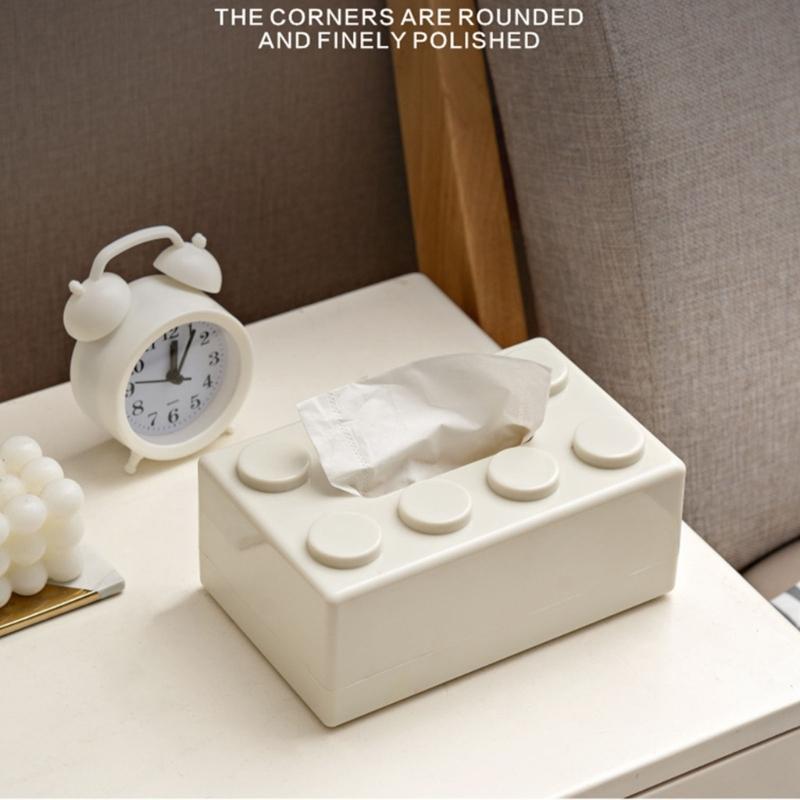 Innovative Brick Design Tissue Holder Multipurpose Desktop Paper Towel Organizer Napkin Dispenser Kitchen Decoration