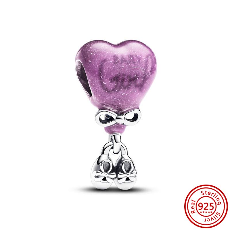 925 miedź Różowy Żółty Niebieski Szkło Murano Motyl Płatek Śniegu Wiszący Charms ażurowy Słoń Koraliki Pasują Bransoletka Pantaro Cyrkonia