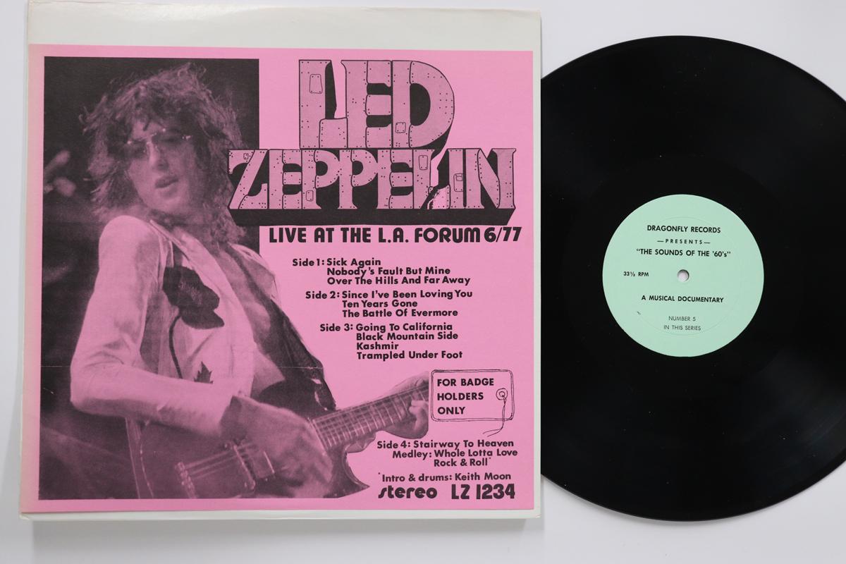 

LP Record LED ZEPPELIN Live At The L.a. Forum 677 LZ1234 DRAGONFLY US Rock Used