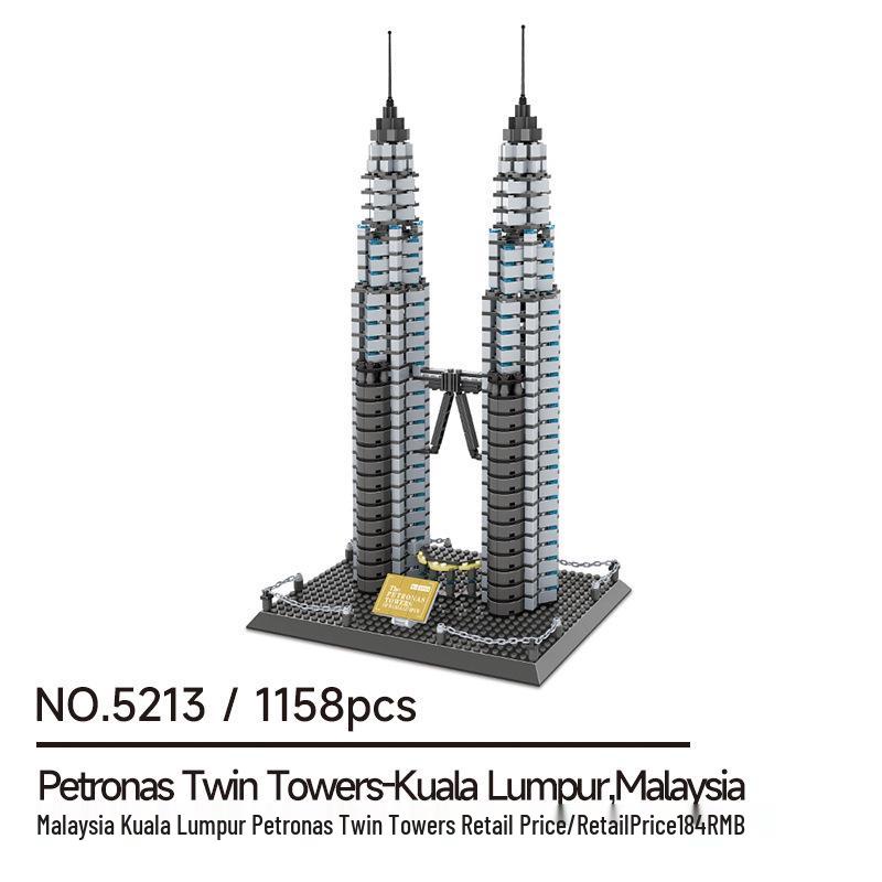 Wange 5218 Yellow Crane Tower Model - Free Shipping & Educational Building Blocks