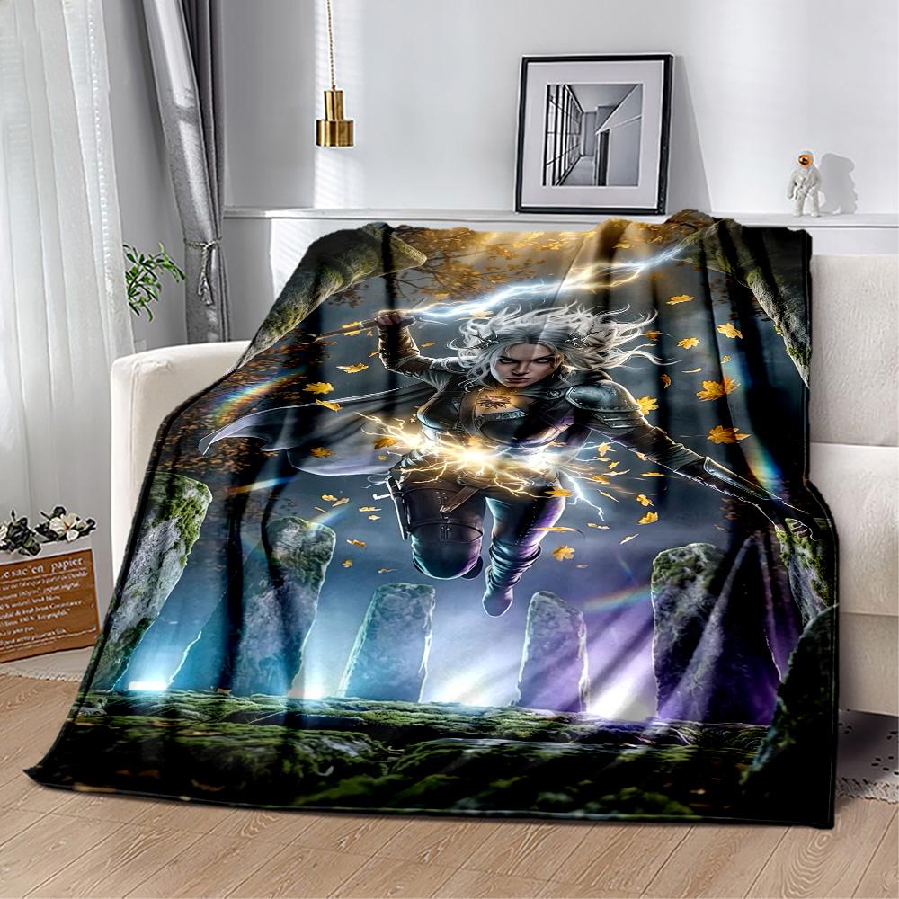 Gothic Style Blanket Ultra-Soft Perfect for Sofa Seaside Office Chair for All Occasions Digital Print Ideal Gift For Birthday Valentine'S Day