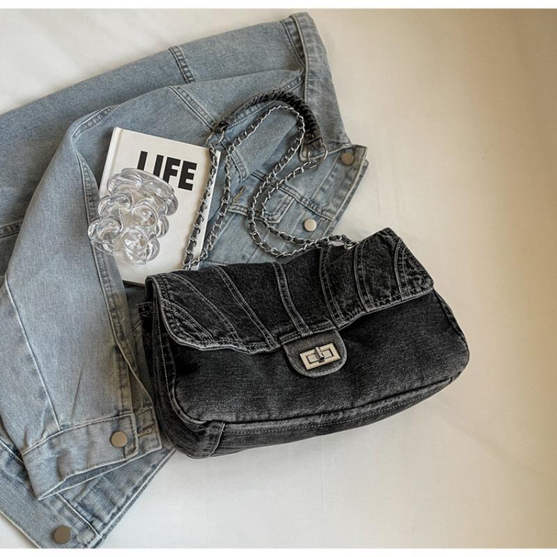 2025 New Fashionable and Versatile Chain Underarm Bag Large Capacity Commuter Shoulder Tote Bag