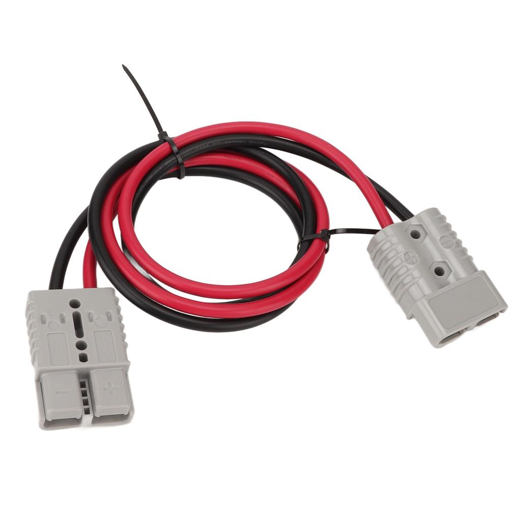 Battery Adapter Cable 6AWG Battery Power Connector 600V 175A 120cm/3.94ft for Automotive