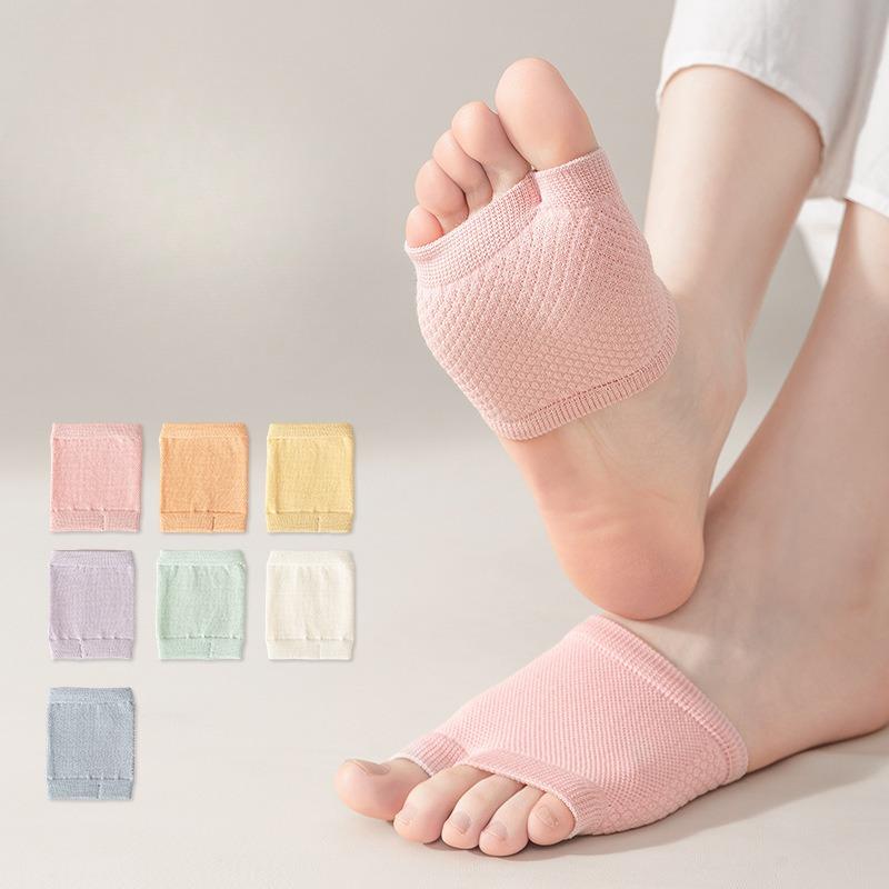 Halbfußsocken für Damen im Sommer, dünne Halbzehen-Zehensocken, rutschfeste Zwei- oder Fünf-Zehen-Slipper, unsichtbare Bootssocken aus reiner Baumwolle