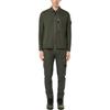 Stone Island Solid Color Badge Chest Pocket Zip Collar Long Sleeve Jacket Men Jacket Green 811511103-V0059
