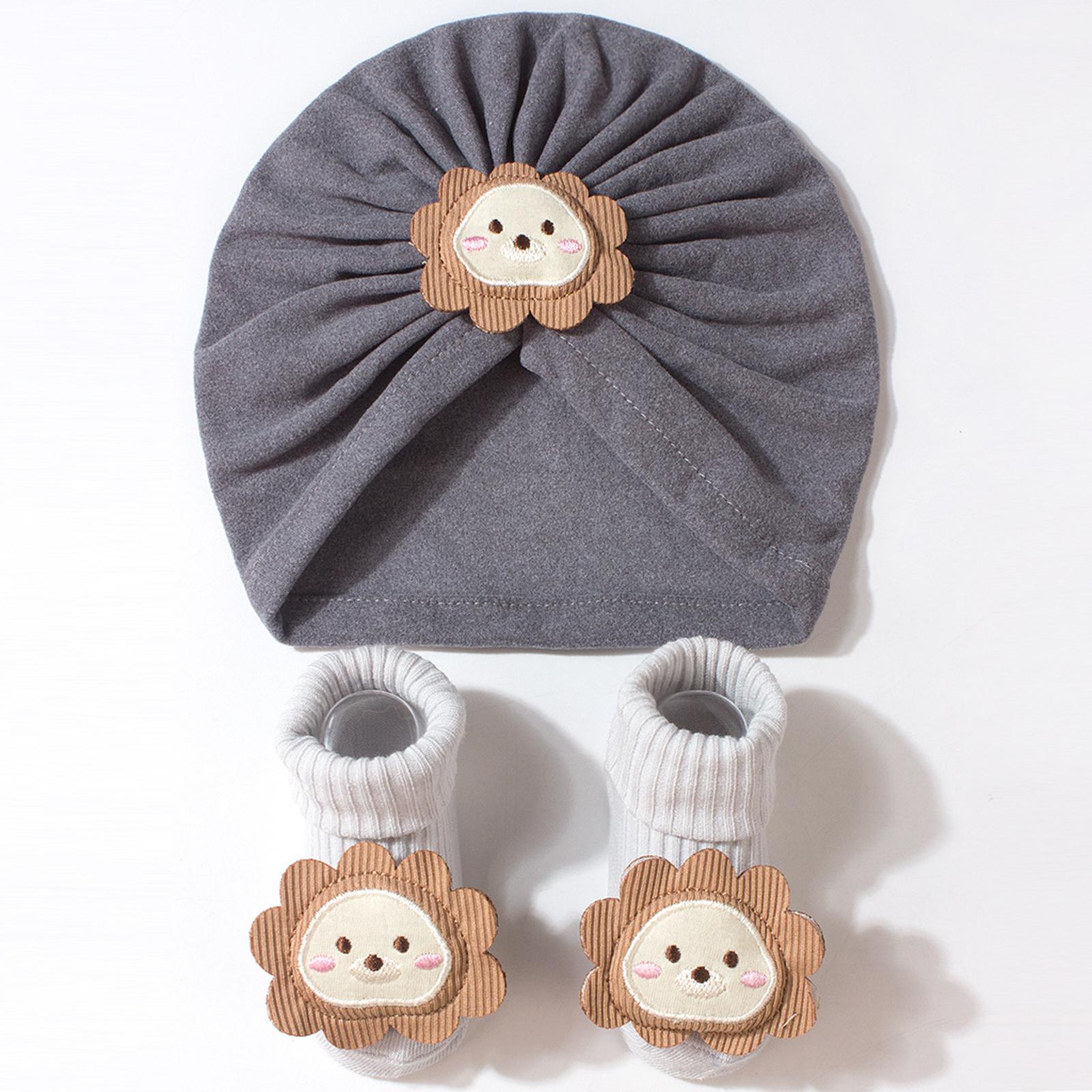 

Cute Baby Cartoon Hat And Sock Set, Suitable For Children Aged 0-3 Years Old One Size