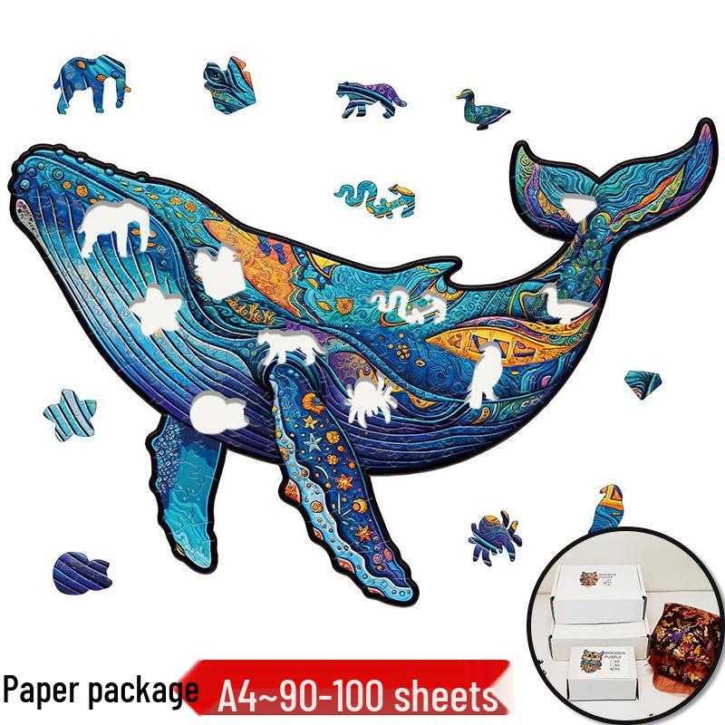 Irregular Animal Dog Penguin Wooden Puzzle in Stock