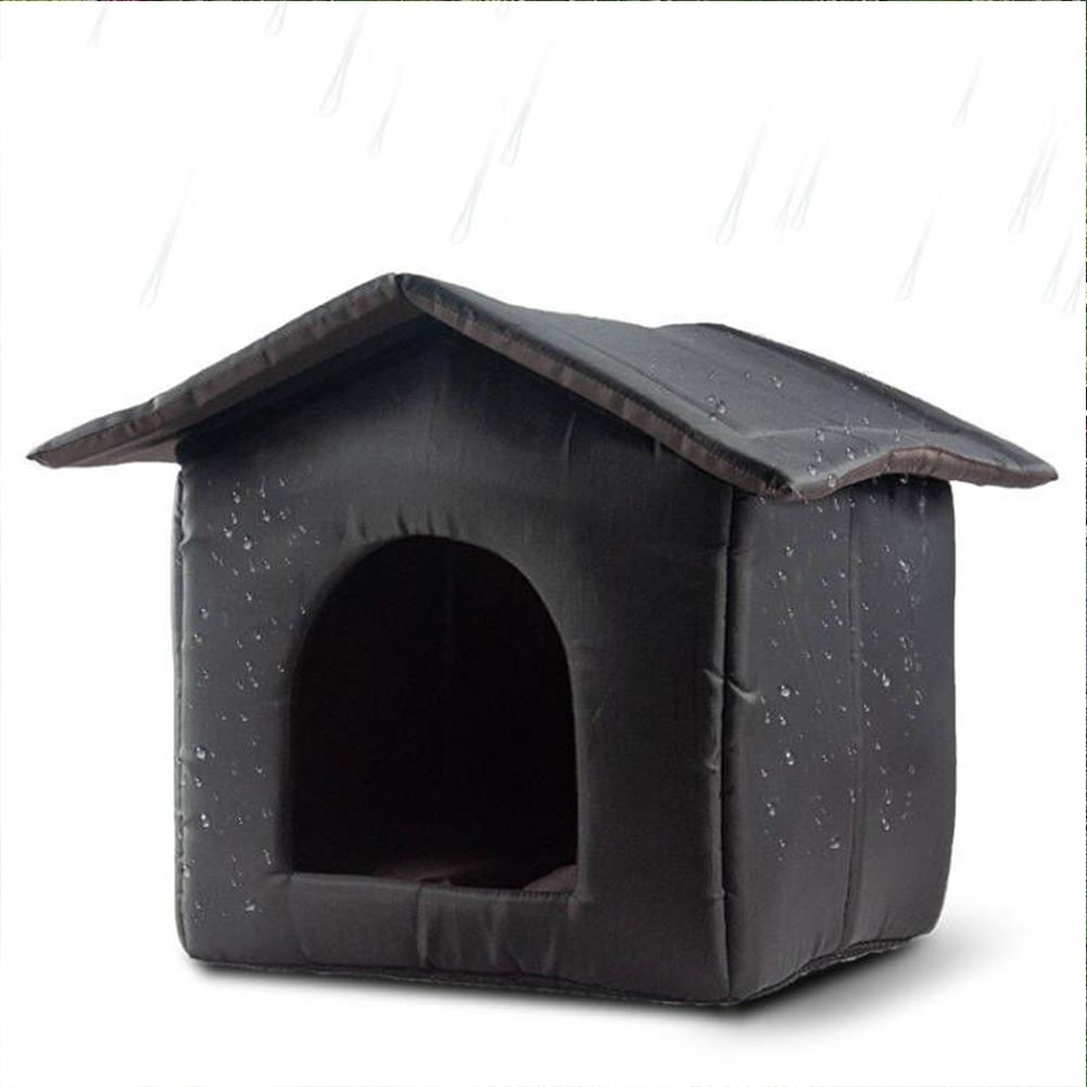 Waterproof Stray Cat Litter Semi-enclosed Winter Warm Dogs House Rainproof Sunscreen Windproof Pet Kennel For Indoors Outdoors