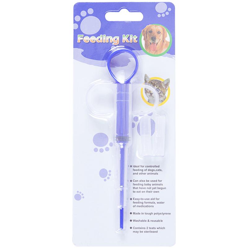 Cat Medicine Feeder: Dual-Use Push-Type Syringe for Pills and Liquid