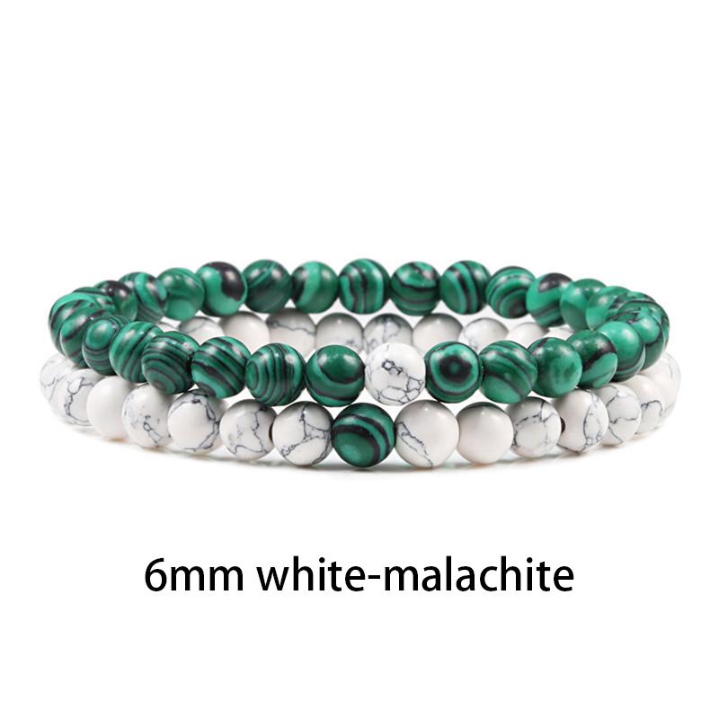 New Design Set Bracelet Couples Natural Stone Bracelets Tiger Eye Beaded Yoga Bracelets for Men Women Elastic Rope Jewelry