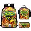 Zaino Anime Periferico My Singing Monster Borse Scolastiche da Uomo e da Donna