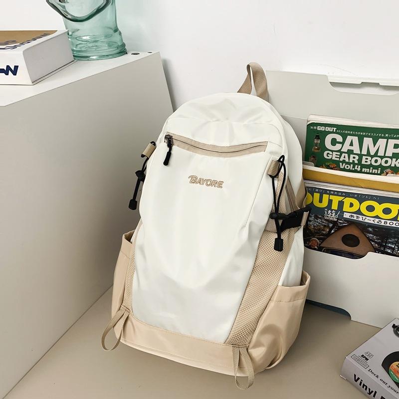 Schoolbag trendy cool backpack male college student new fashion outdoor travel backpack female mountaineering bag lightweight high school schoolbag