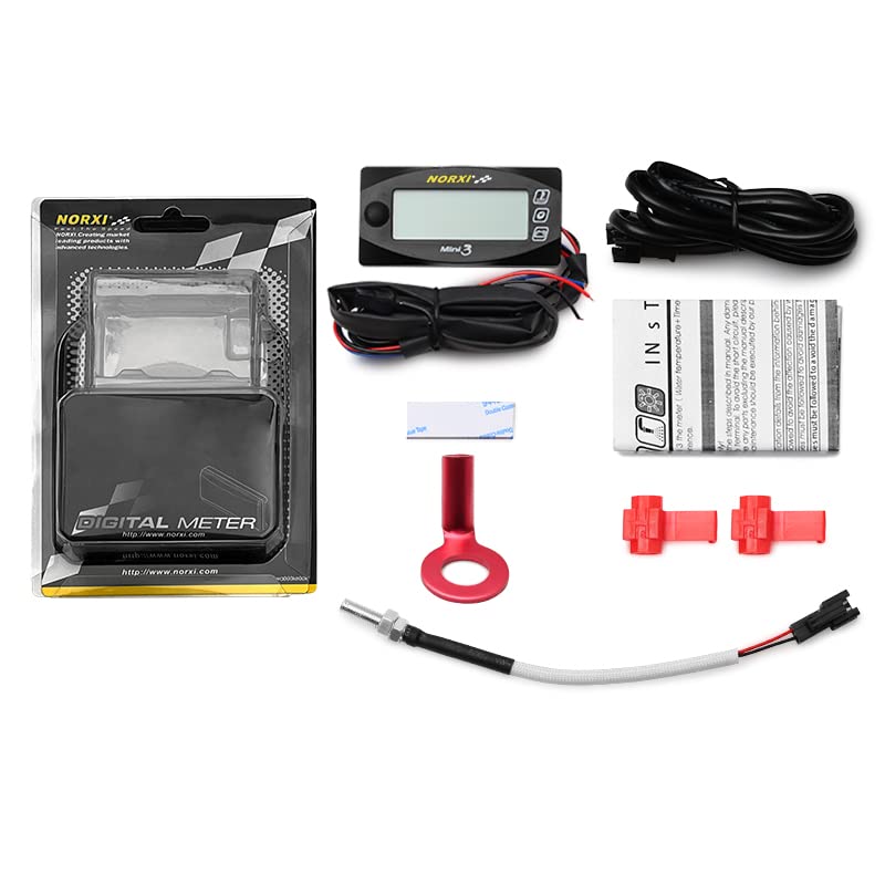 NORXI 3 in 1 Multi-functional Motorcycle Digital Meter, Mini 3 (Switch between 3 Displays