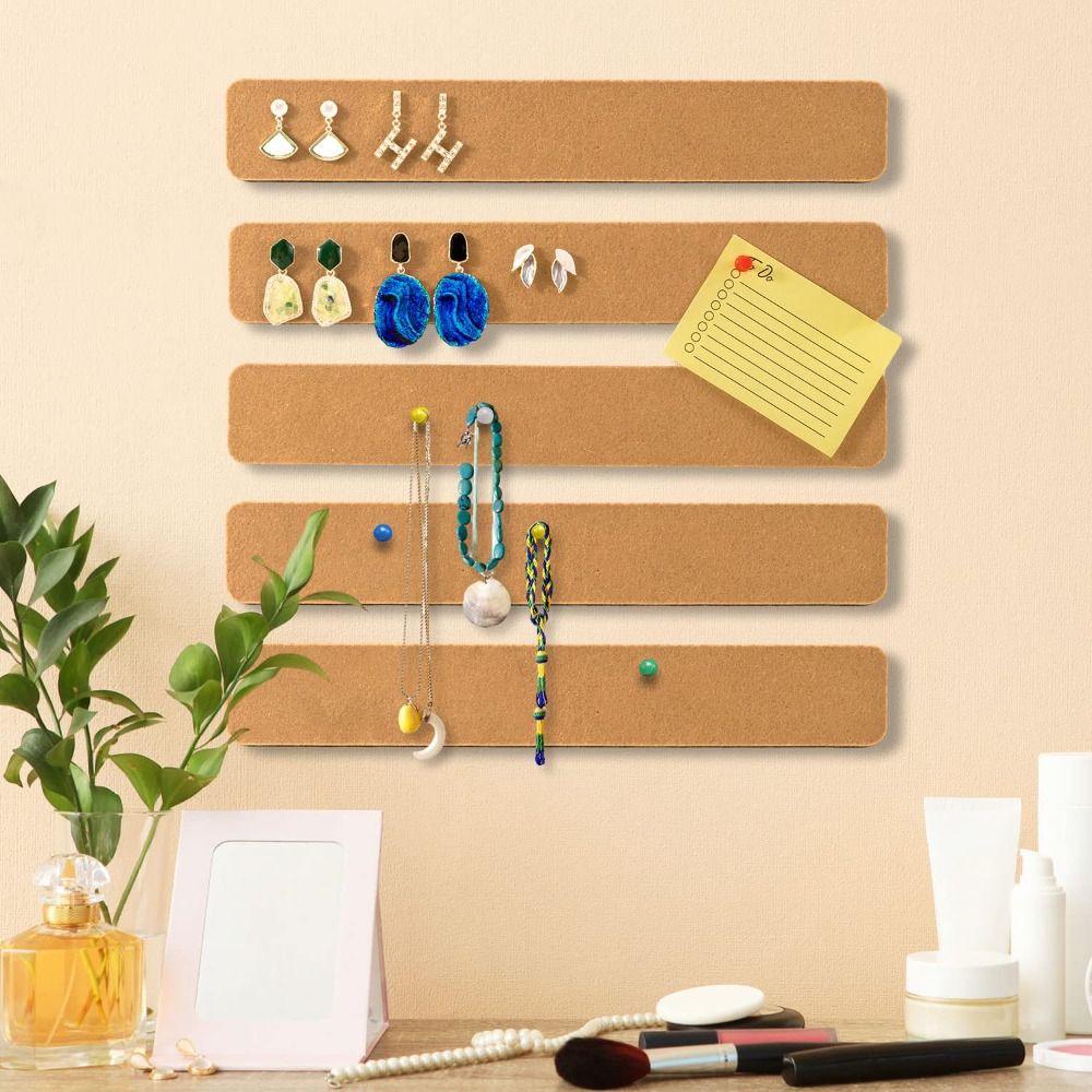 Cork Material Pushpin Cork Board Self Adhesive Wall Message Board  Photos Wall Decor