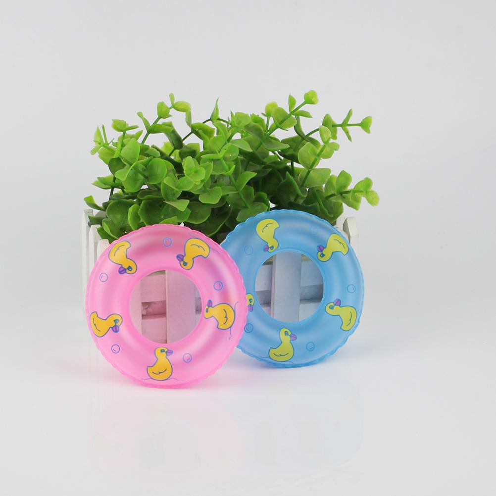 10 Pcs Aid Float Rings Swim Kid Swimming Inflatable Dolls Toys for Toddlers Mini