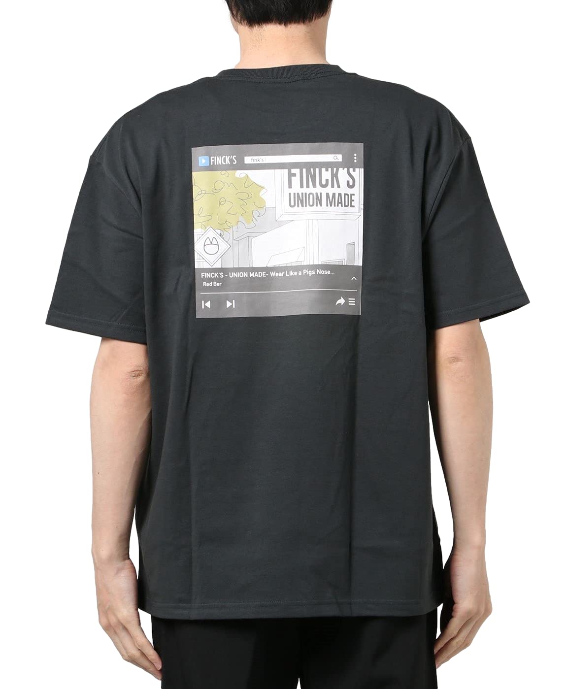 

[WESTSEA] Футболка с коротким рукавом из американского хлопка FINCK S, винтажный стиль (XL, 02 Угольный E, XL)