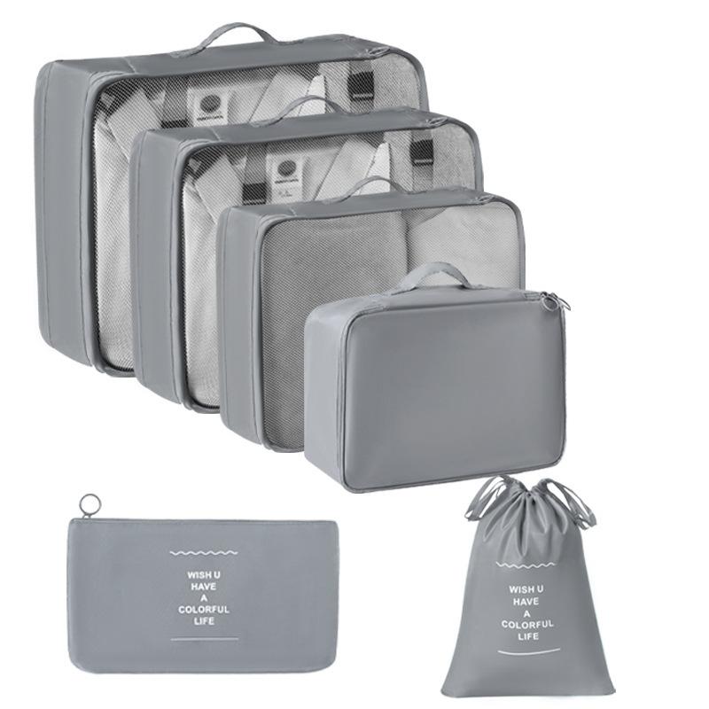 Travel Storage Organizer Set Portable Luggage Clothes Packing Cubes Large Capacity Travel Bag Suitcase Clothing Organizer Pouch
