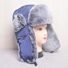 Hot Sale Fashion Women Real Fur Cap Winter Bomber Hat For Lady Real Rabbit Fur Russian Hat Ushanka Thick Warm Cap With Ear Flaps