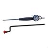 Tire Inflator Rod with Pressure Gauge Air Pump Nozzle 230 PSI Portable Hand Crank Inflating for