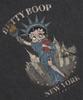 CNVS Betty Boop In New York Oversized Short Sleeve T-Shirt_Charcoal