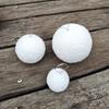 Pure White Foam Snowball Ornament for Christmas & Wedding Decor