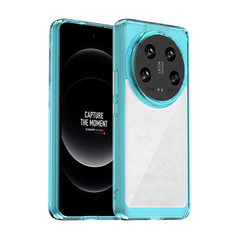 Transparent Shockproof TPU Case for Xiaomi 14 Ultra 13T 13 Lite 12 12T Protective Frame Full Protection Colorful Clear Cover