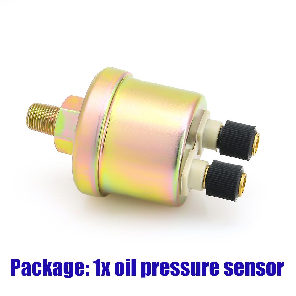 52mm Digital 3 in 1 Waterproof Car Boat Gauge For 12V24v Water Temperature Oil Pressure Voltmeter Fuel Level With Alarm Signal