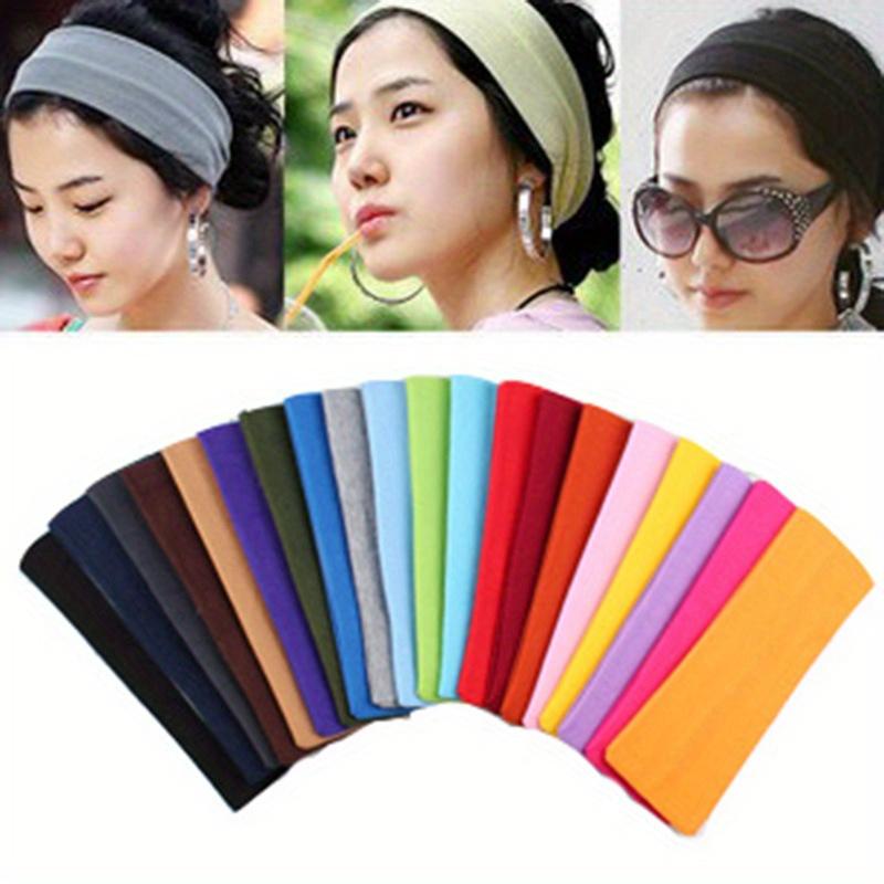 Stylish Ultra-Thin Fabric Candy Color Women's Towel Yoga Sports Headband Face Washing Hair Tie