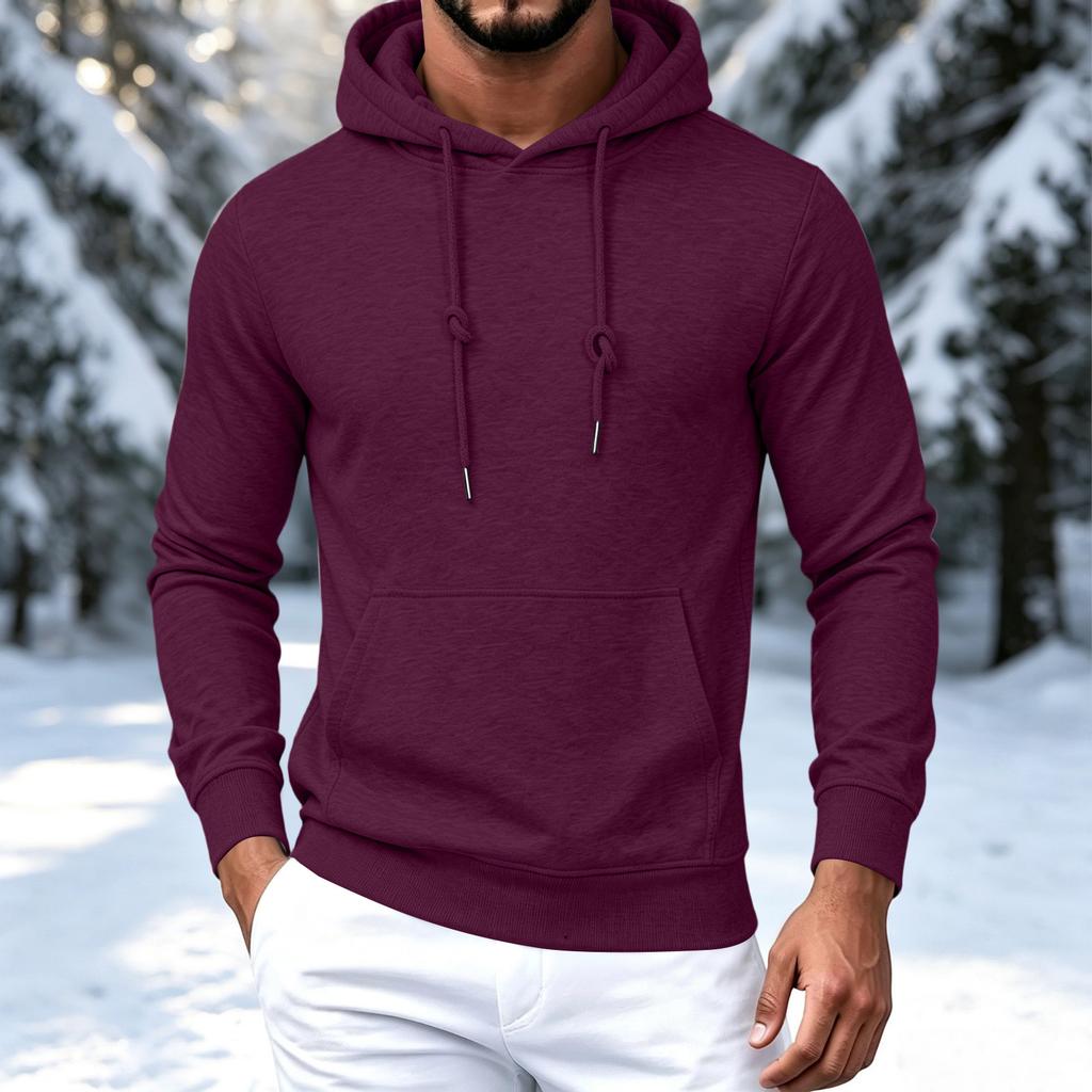 Men's Color Lined Hoodie for Casual Everyday Wear