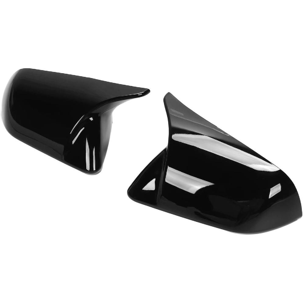 for Carbon Fiber Mirror Cover Car Exterior 2Pcs Door Mirror Cover Left Right Horn Replacement for 2015?2022 Carbon Fiber (Carbon Fiber)