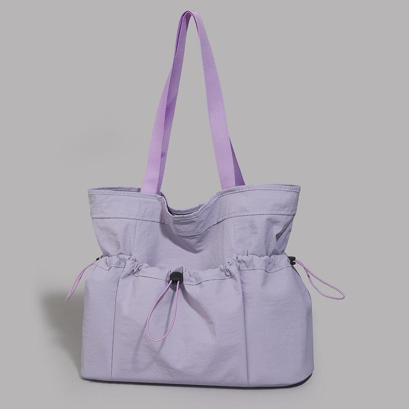 Large-capacity tote bag women's new autumn and winter versatile casual shoulder bag pleated college student class bag