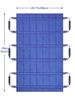 Positioning Bed Pad with Handles Washable Draw Sheets for Hospital Bed Ridden Patient Clothes Waterproof Glide Sheets