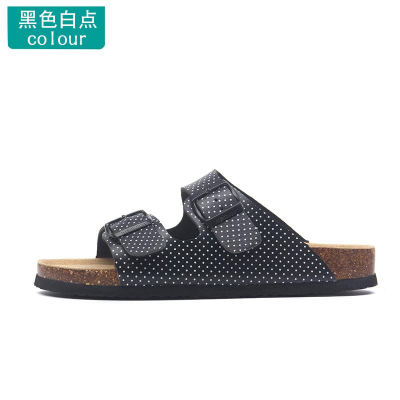 Fashion Astronomy cork slippers men strucplates couple beach slippers casual sandals men summer shoes