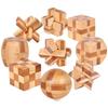Montessori 3D Puzzels Spel Ontgrendelen Speelgoed Houten Kong Ming Slot Lu Ban Slot IQ Hersenkraker Educatief Speelgoed voor Kinderen Kinderen Volwassene