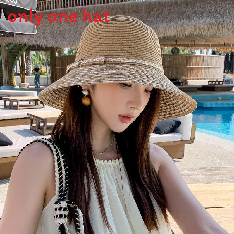 Summer Straw Hat For Women With Wide Brim And Breathable Raffia Material For Beach And Vacation Use
