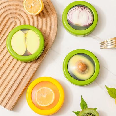 High Quality Creative Fruit Fresh Box Transparent Mini Preservation Box Silicone Film Sealed Reusable Storage Box