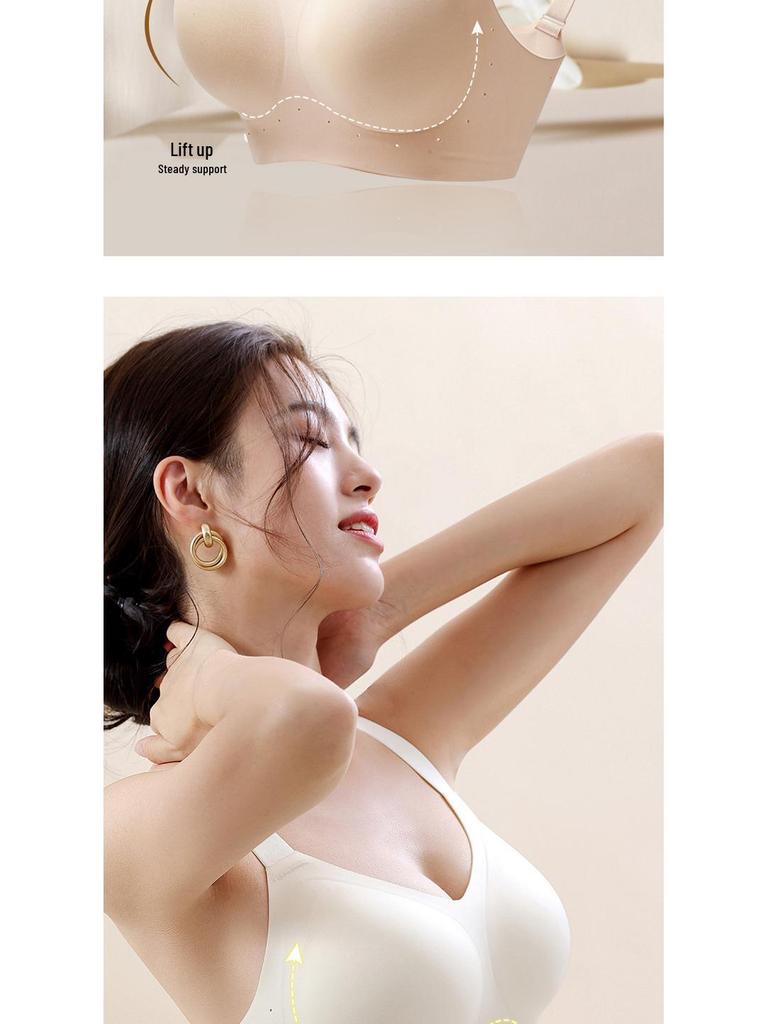 Soft Support Seamless Anti-Slip Wire-Free Bra for Women with Large Bust - Minimizes Appearance, High Elasticity, Lightweight, Breathable.