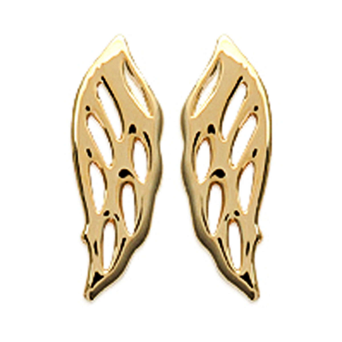 

Les Trésors De Lily [L6316] – Позолоченные серьги «Крылья ангела» – 19x4 мм