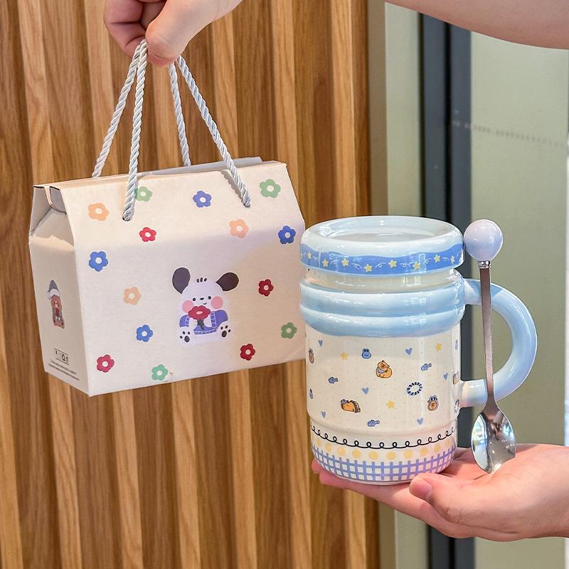 Narozeninové dárky pro spolužáky, učitele, vysoce hodnotné keramické hrnky s koťátkem, šálky na kávu a vodu a dárky