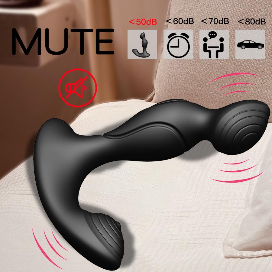 Male Prostate Massage Vibrator remote control dual motor Anal Plug Silicone  Male Masturbator Adult Sex Toys for Men