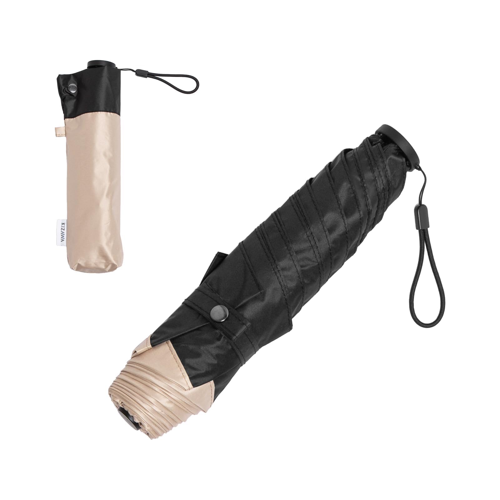 

KIZAWA Углеродное волокно УФ-свет Складной Полный свет Уровень тепла 5 Водостойкий Подходит для мужчин и Подходит для дождя или дня Бежевый x Черный Сверхлегкий