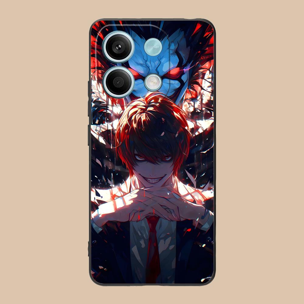 Death Note Kira Light Mobile Phone Case for POCO M7 M6 M5 M4 M3 X7 X6 X5 X4 X3 Pro GT 5G Colorful Printing Cover Cover Luxury