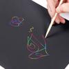 Rainbow Scratch Art Paper Card Set Colorful Scratch Off Paper Book Creative Scratch Card Kit  DIY