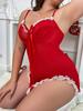 European and American explosive Christmas fun nightdress cosplay uniform sexy temptation suspender skirt PlusSize