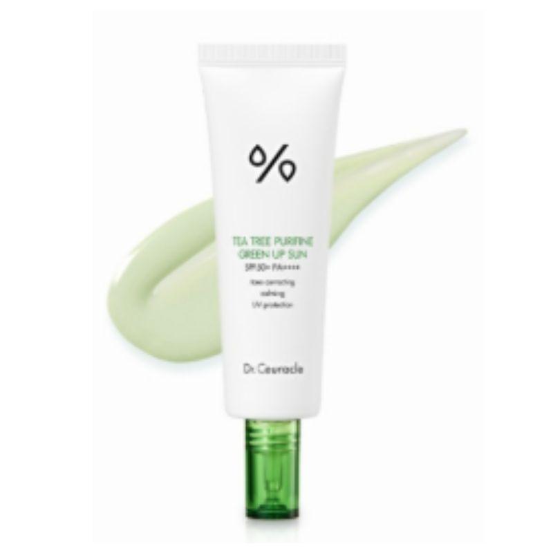 

Dr. Ceuracle Tea Tree Purifine Green Up Sun SPF50+ PA++++ 50ml – Tone-Up Sunscreen for Bright & Clear Skin