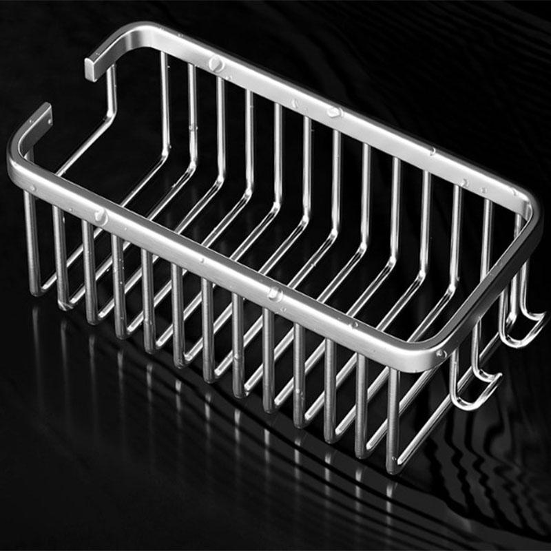 Hanging Shower Caddy Bathroom Wall Mount Drain Storage Basket Shampoo Shower Gel Holder Washroom Organizer Rack
